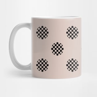 Zen Dot Pattern ICHIMATSU mug black/pink Mug